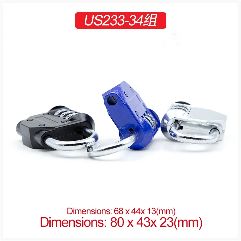 Hot selling big size Travel security suitcase 4 Digit password Luggage combination lock padlock code