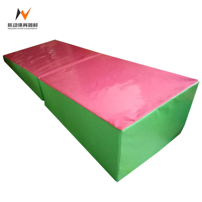 Folding Incline Mat Slope Cheese Gymnastics Gym Exercise Aerobics Tumbling Wedge