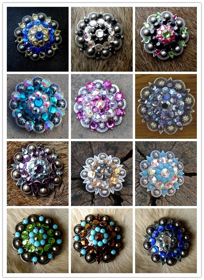 Wholesale Cowboy  berry Conchos shinestone conchos