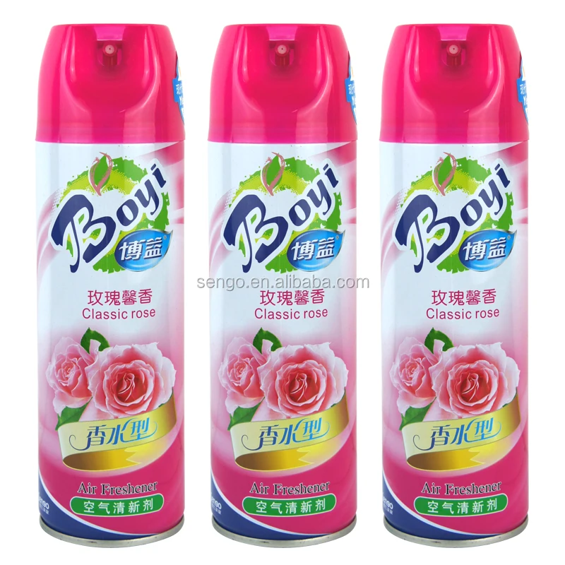 
hotel room aerosol air freshener with flower smell 