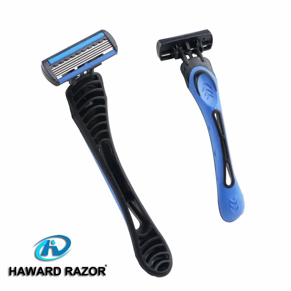 Disposable 6 blade shaving razor blades for women