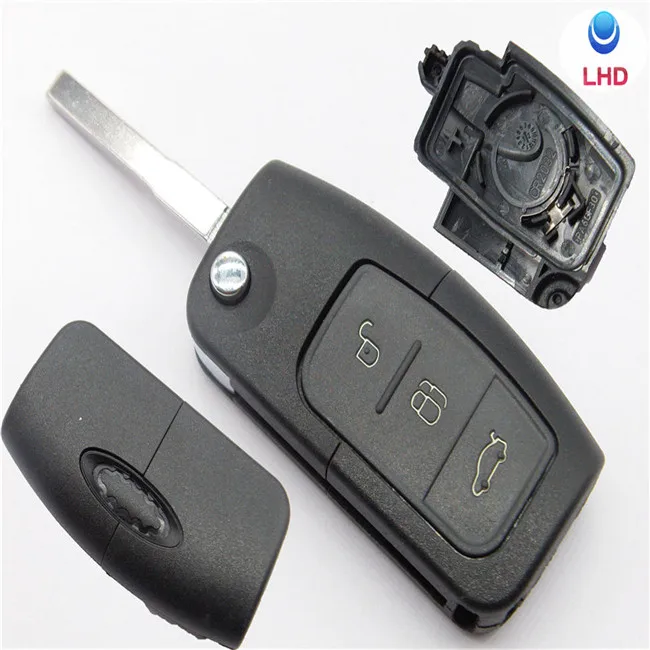 3 Button Folding Key Flip Remote Key Shell Fob Case For Ford Focus 2 Mondeo Fiesta C Max Ka Galaxy Kuga Escape Focus