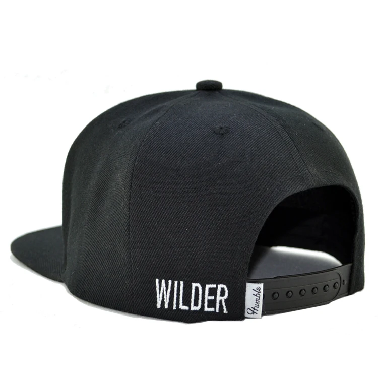 6 Panel Custom Embroidery Snap Back Hip Hop Caps