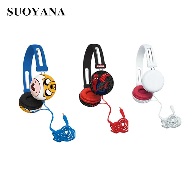 Simple Design Comfort Earbuds Headphones Promotion Wired Headset With Transfer  Printing For Kids