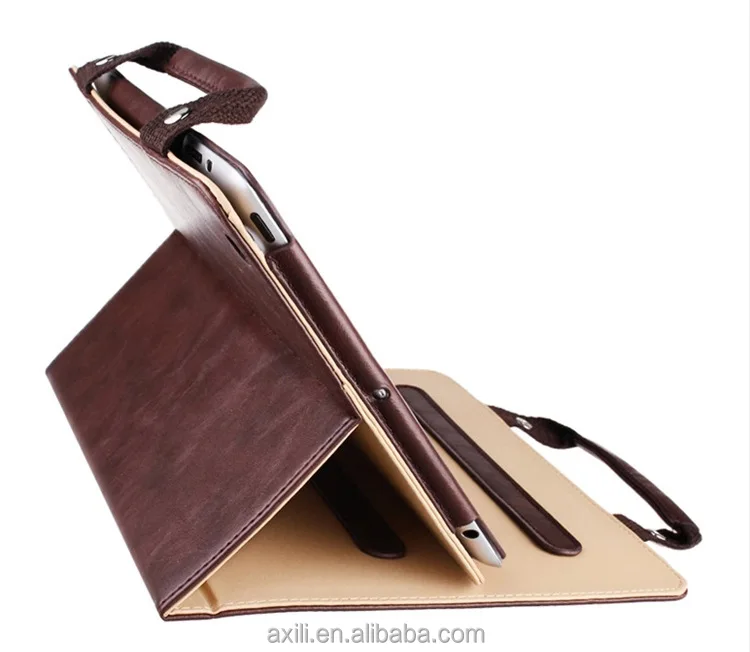 
Korea Style Leather Case Cover for ipad5 6 air2 Handbag mini1/2/3 Protective Cover Bag for ipad4/3/2 air Mini Leather handbag 
