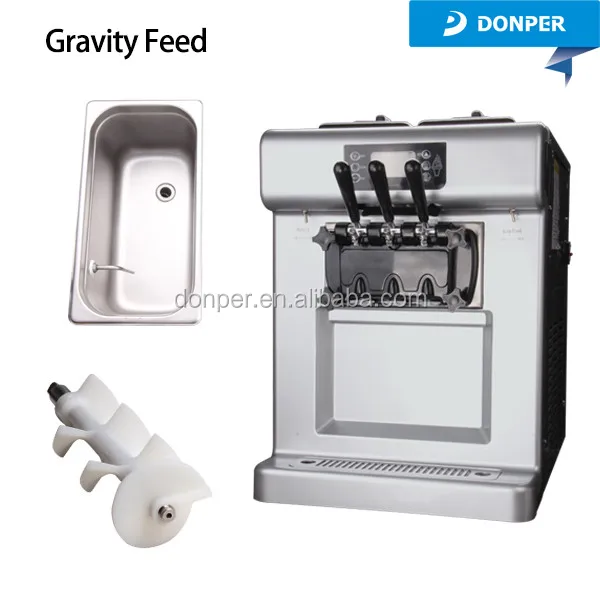 Most popular brands soft ice cream machines soft serve ice cream machine D520 pre-cooling