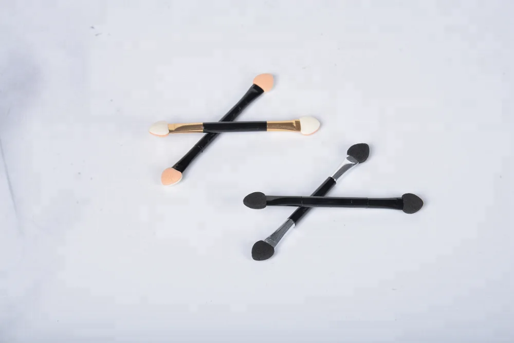 
Aluminium Tube Eyeshadow Brush Make-up Brush Double-headed Portable Eye Shadow Eyeliner Brushes Sponge Applicator Tool 