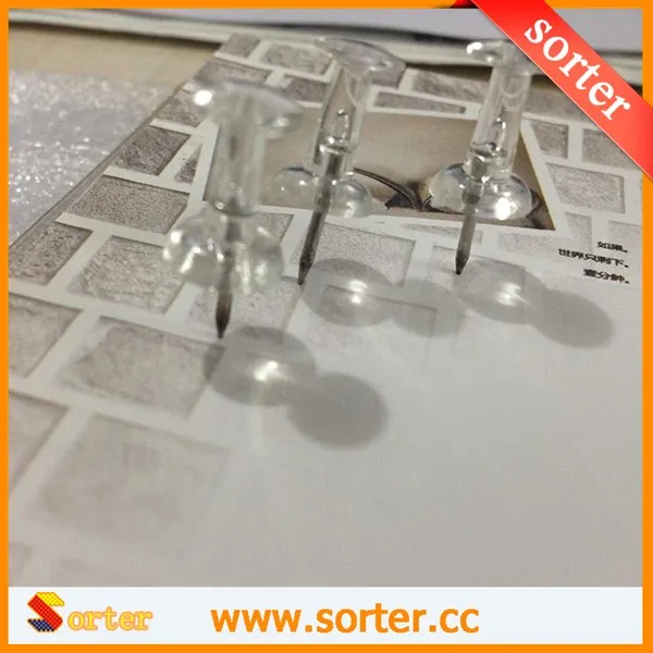 The clear round head pin office pin