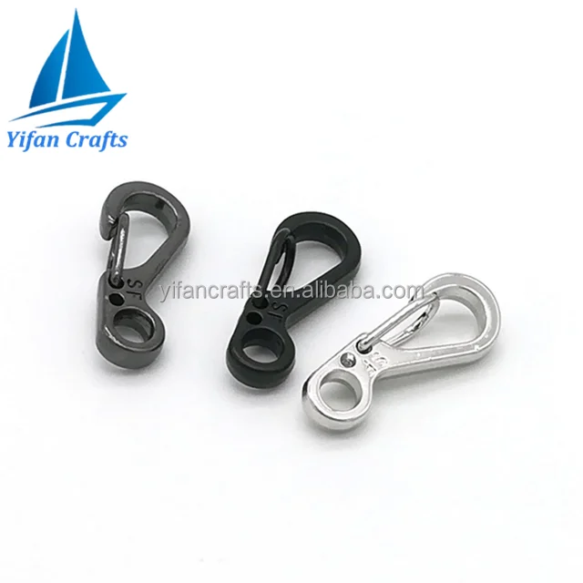 10Pcs Mini Keyring Spring Buckle Paracord Carabiner Hook Clip Camp Survive tool