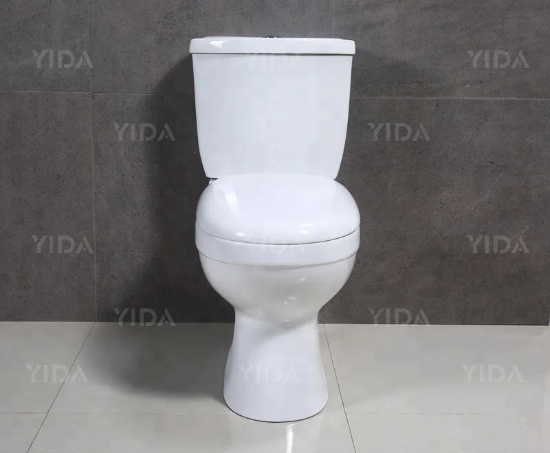 European design big size ceramic sanitary ware two piece wc toilet for washroom bathroom