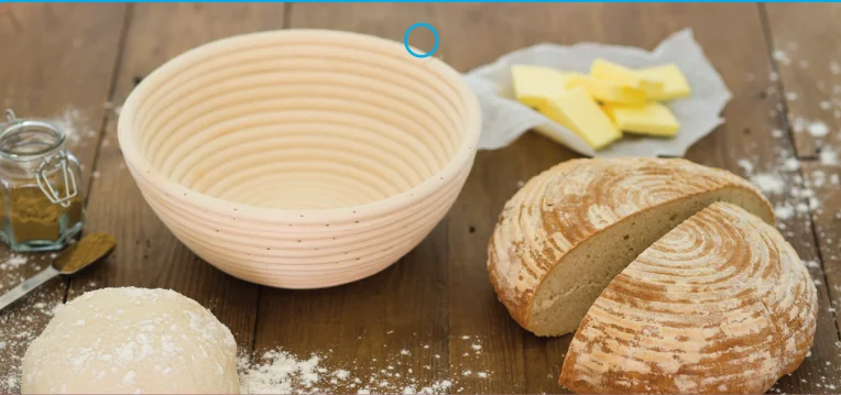 Натуральный Плетеный ротанговый Овальный баннетон, корзина для хлеба