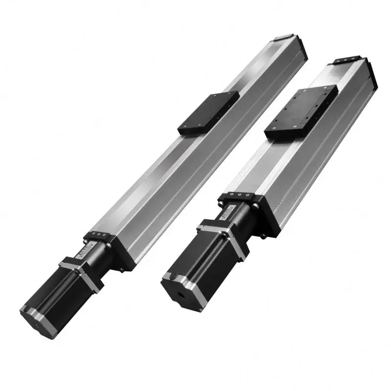 stepper motor ball screw driven linear slider dustproof rail guide