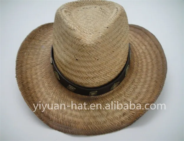 
Retro Gradient Color Wholesale UV Sun Protection Straw Cowboy Hats 