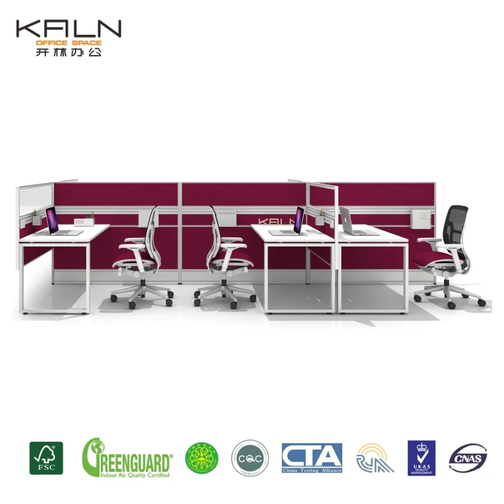 Factory direct selling customized green material aluminum base panel open screen modular workstation