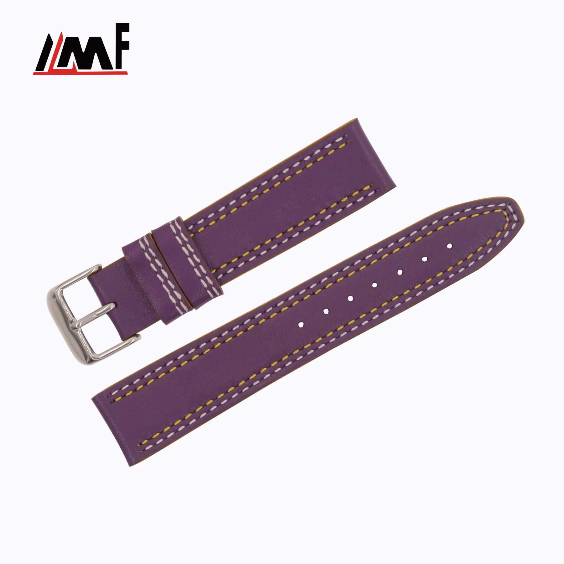 Top Grade Glamourous cut edge Nappa Leather multi color 14mm 16mm 18mm 20mm 21mm Soft Watch Strap  Jewelry for Ladies
