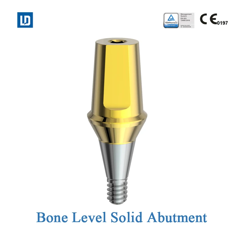 CE Approved Titanium Base Dental Implant Solid Abutment Compatible with Osstem DIO Dentium