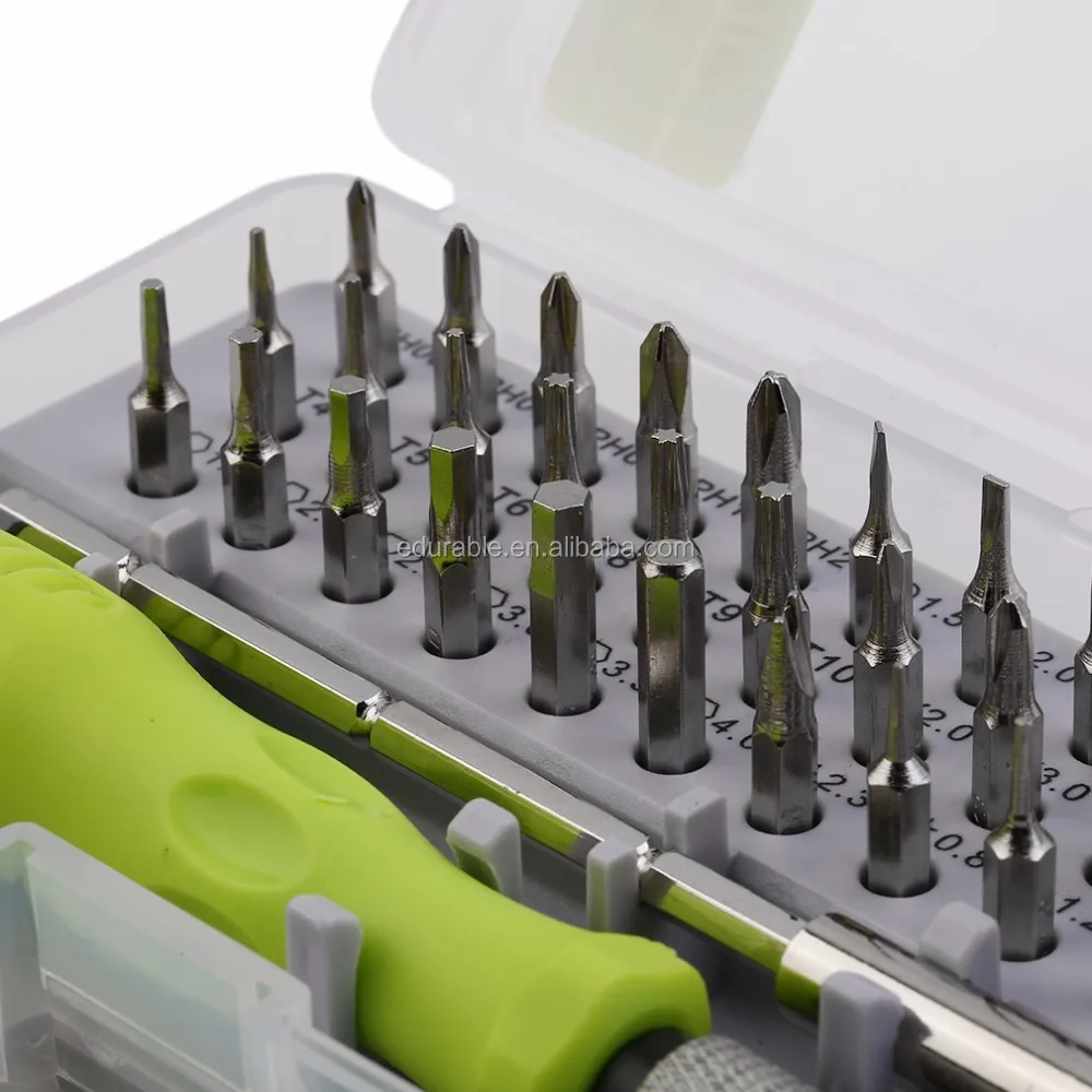 Universal 32 In 1 Precision Screwdriver Set Dismountable Electronic Repair Tools Kit for Cell Phone Laptop Tablet PC