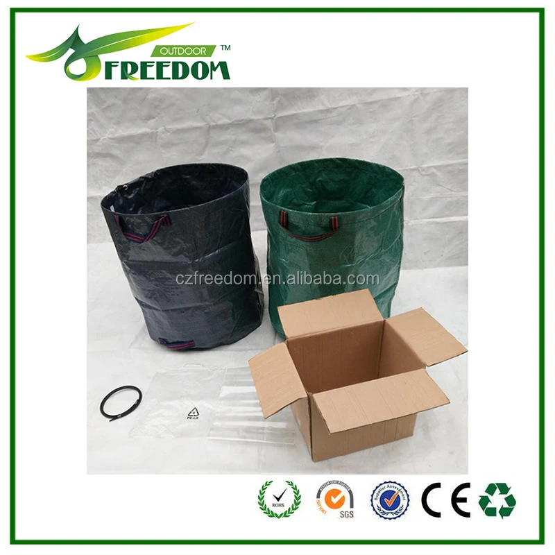ГОРЯЧИЕ ПРОДАЖИ открытый пластиковый мешок для мусора/сад компост bin по оптовой цене
