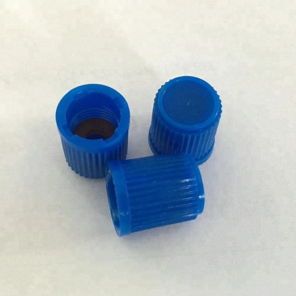 
Tyre valve cap .plastic ,blue cap 