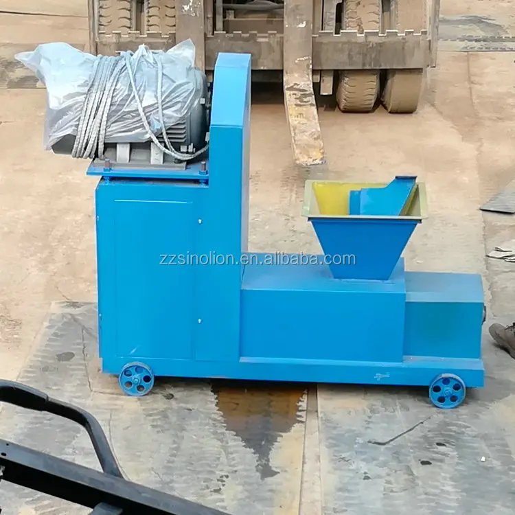 Wood chips peanut shell charcoal briquette machine for thailand