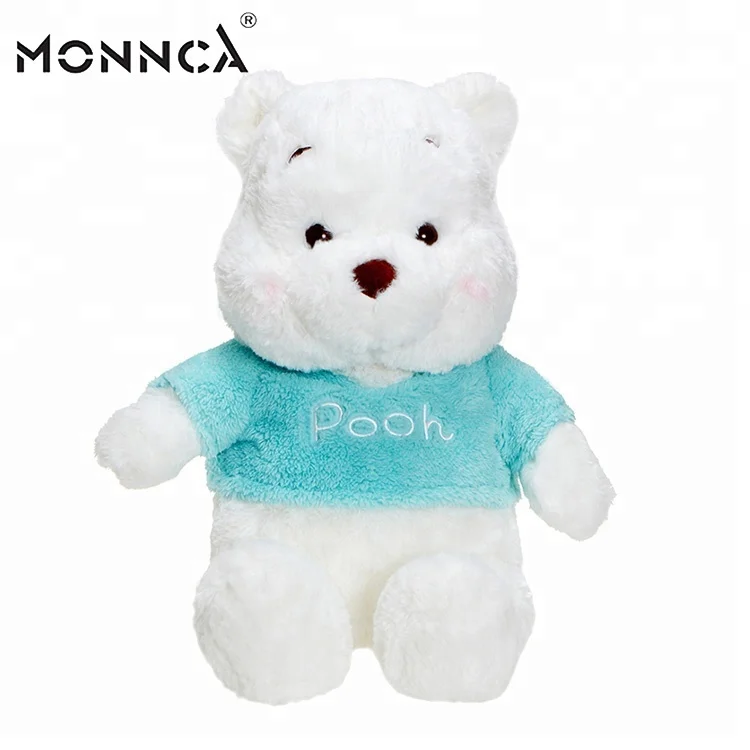 Soft Sublimation Stuffed Animals White Bear with T-shirt