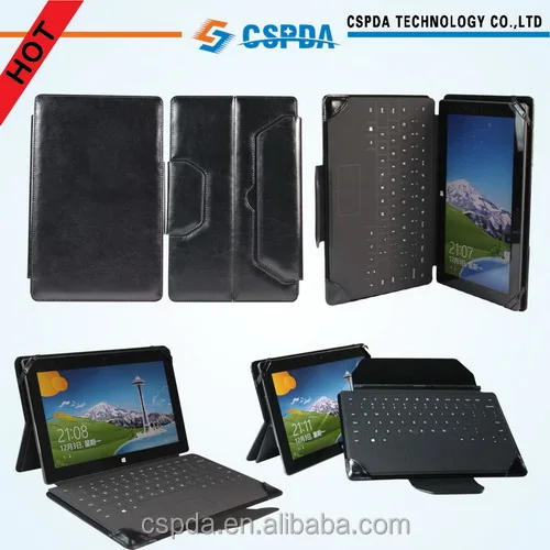 
For Microsoft Surface Pro 3 / Surface Pro PU Leather Folio Keyboard Stand Case | Executive & Premium Leatherette Texture 