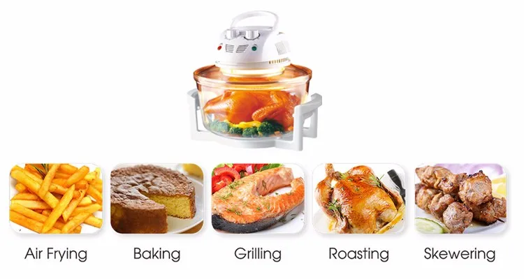
Zogifts new Multifunctional cooker 17L 1700 W stainless steel pot halogen oven 