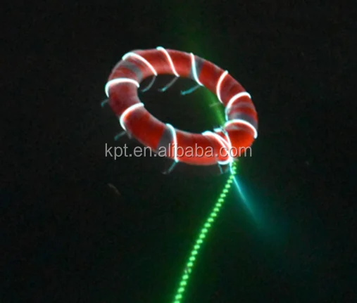 Water lighting safety guidance pulling-boat, rowboat floating glowing rescue rope