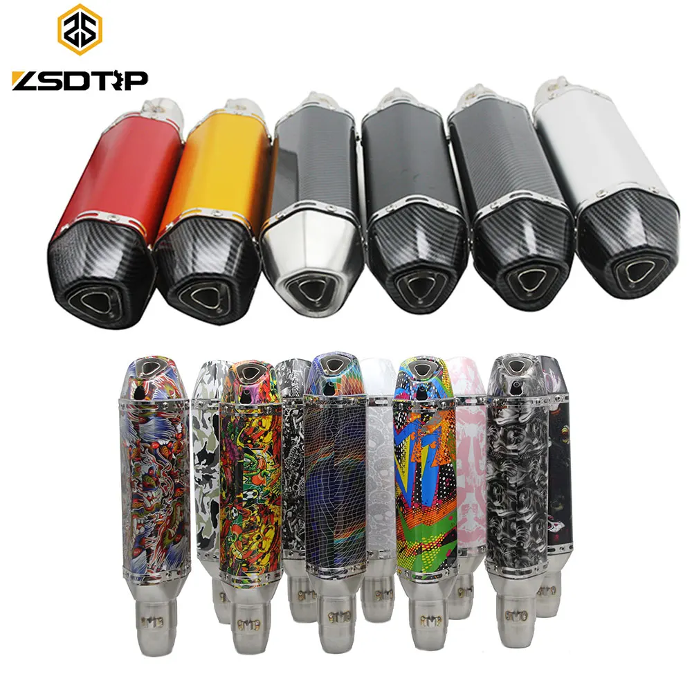 
Aluminium Alloy+Stainless steel Motorcycle Exhaust 51mm Akprov Exhaust Silencer Muffler with DB Killer Racing 