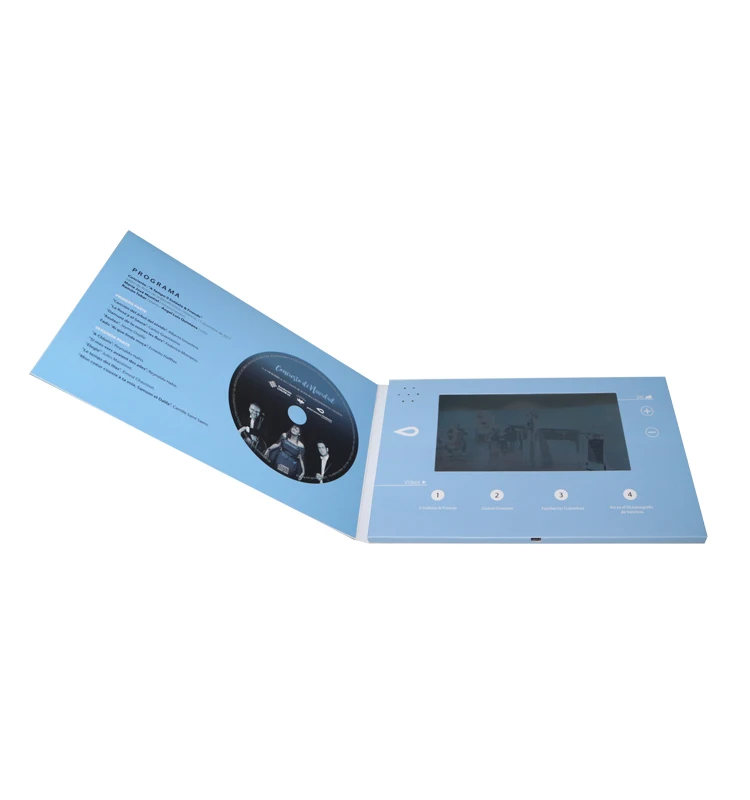 Wedding HD LCD Screen Advertising Blank Marketing Digital Greeting Card Video Brochure