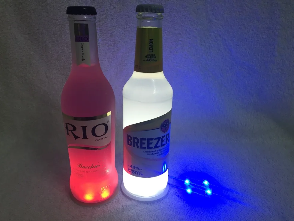 Wholesale high quality led bottle light sticker for bottle decoration and wine promotion
