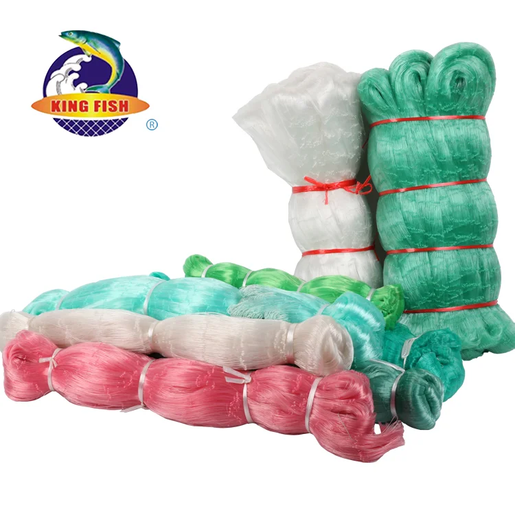 
High tenacity more durable china pa knotless product depth with 10md nylon white multifilament double selvage fishing nets 