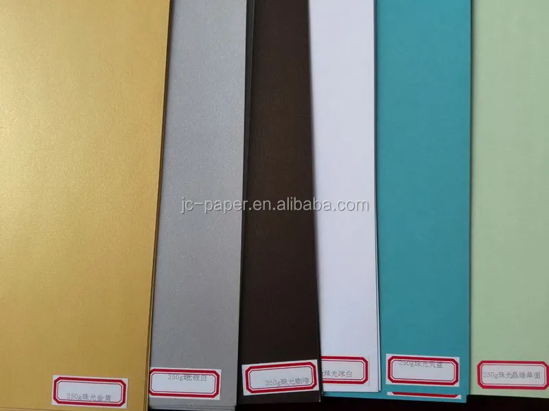120gsm 250gsm colour pearl paper dyeing creasing shinning paper