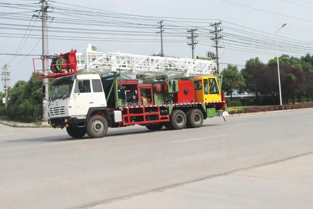 250 HP 40t workover rig for oilfield API petroleum processing petroliferous bed petroleum mining machinery