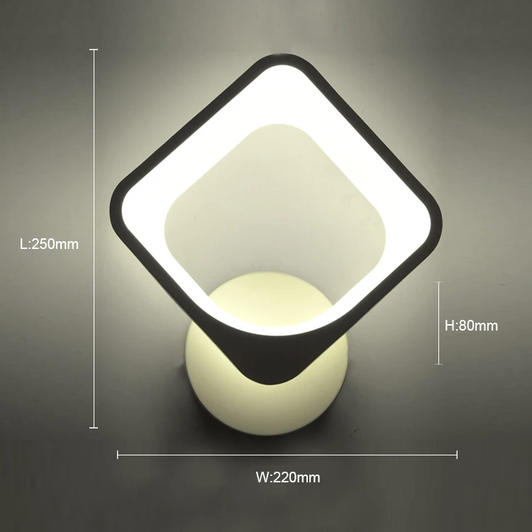 
2018 Square Shape Fancy Simple Design LED Wall Light Indoor Use 