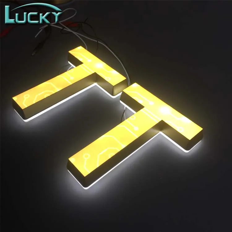 Outdoor Waterproof led logo lighted business signs 3D Led Acrylic Channel Letter