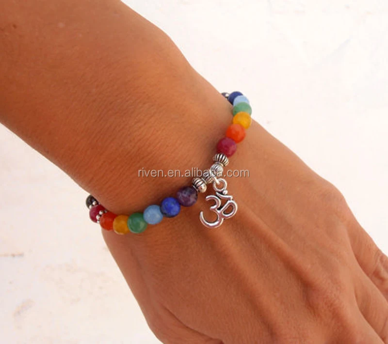 SN0070 тигровые глаза и 7 чакр агат камень mala beads оптовая продажа амулетный