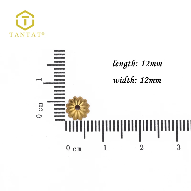 Vintage brass Filigree flower bead caps