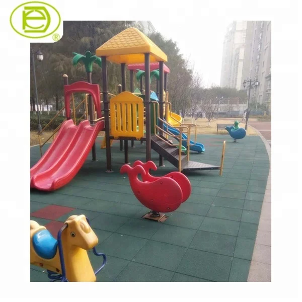 
outdoor/indoor children playground rubber tile/mat/flooring 