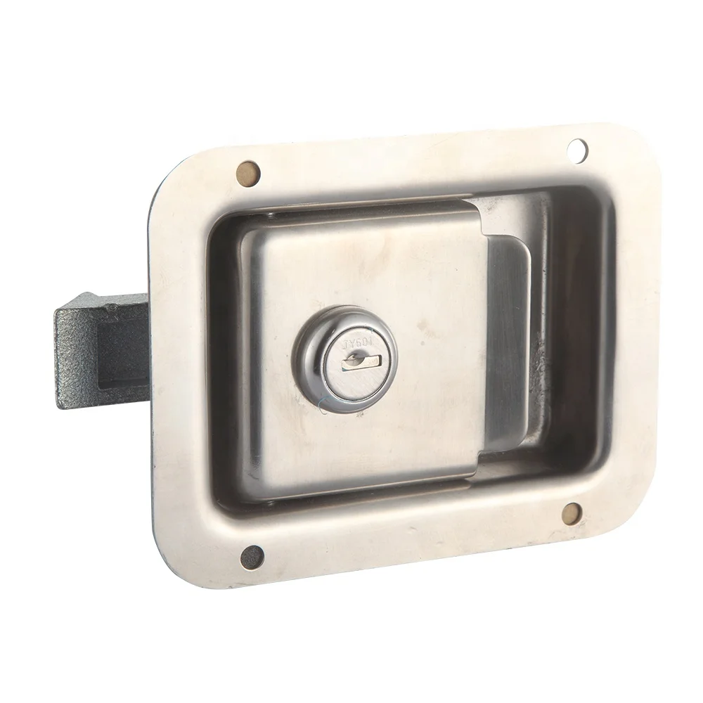 Stainless steel industrial cabinet panel lock with key