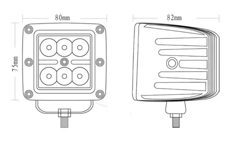
Spot 3x3 Square cube 3inch 3' 18w pods car motorcycle tractor led light Spot 3x3 Square cube 3inch 3'' 18w pods led work light for motorcycle bicycle tractor