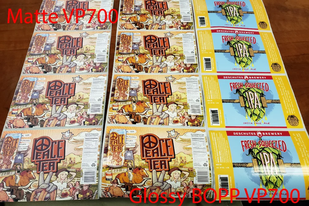 
White matte synthetic paper Inkjet label Roll for VP750 Label printer 