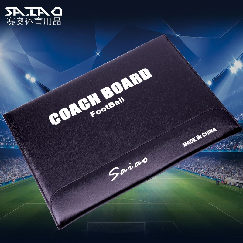 3folding soccerl tactic board with pen , pawns,eraser