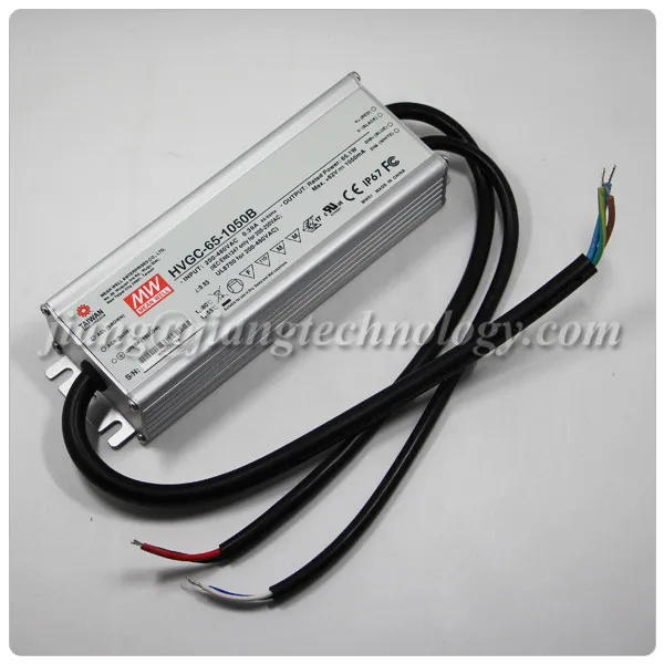 Meanwell HVGC-65-1050B 65W светодиоидная лампа с регулируемой яркостью со светодиодным драйвером постоянного тока 1050mA