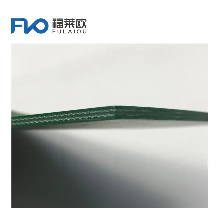 Double side matt green conveyor belting assembly line