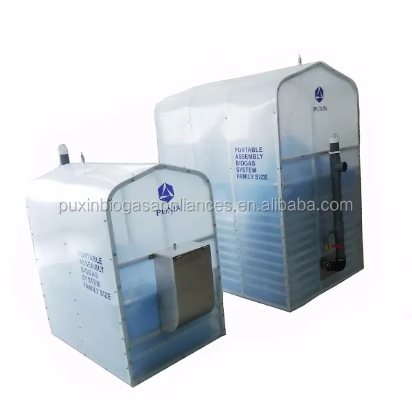China Puxin 3.4cbm Portable Biogas Plant Digester for Household