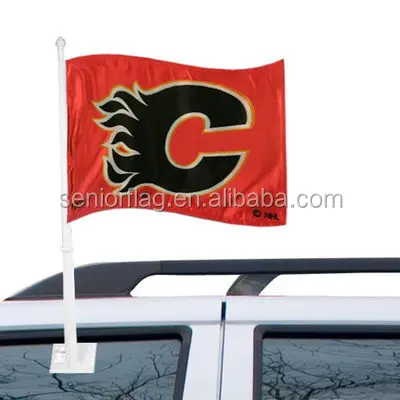 Футбол флаг автомобиля оптовая с пластиковый держатель в Китае