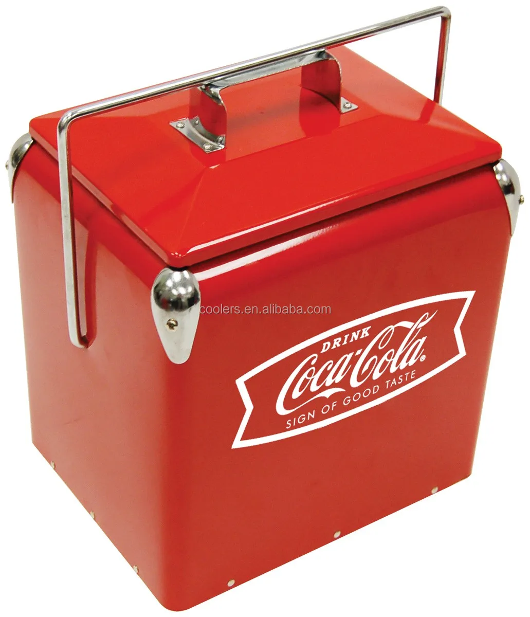 17 liter retro cooler box portable cooler box camping ice cooler