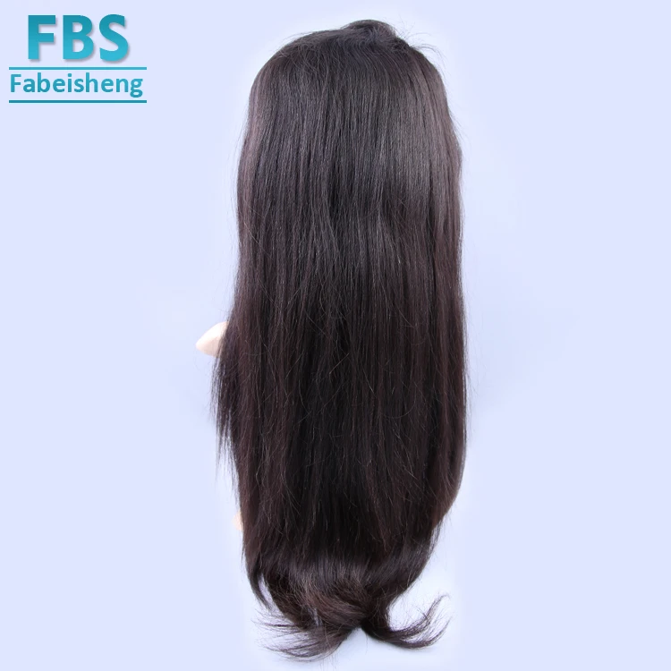 Wholesale Cuticle Aligned Unprocessed Brazilian Hair Full Lace Wig Virgin Human Hair 1b natural color