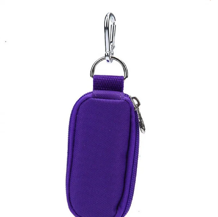 Essential Oil Carrying Case Travel Home 10 Roller Bottles Soft Carrier bag Keychain Storage Organizer Bag Essential Oil Case